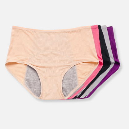 Women's Absorbent Leak Resistant Underwear Soft Protective Briefs