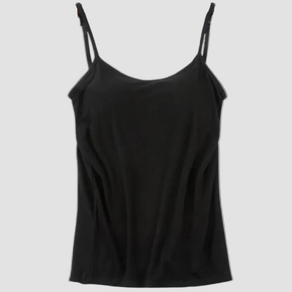 Damescamisole met ingebouwde beha, verstelbare bandjes en tanktop