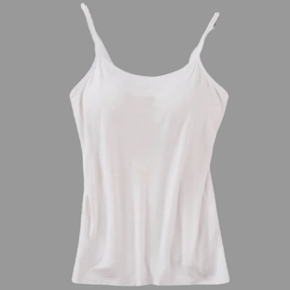 Damescamisole met ingebouwde beha, verstelbare bandjes en tanktop