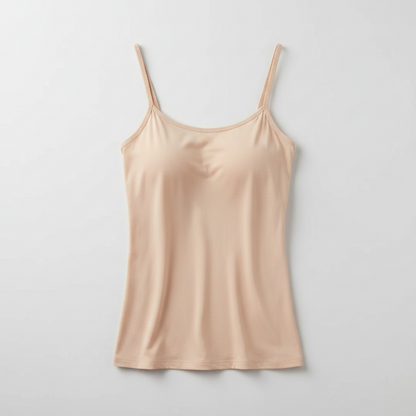 Damescamisole met ingebouwde beha, verstelbare bandjes en tanktop