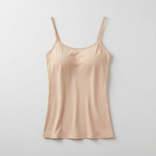 Women's Camisole with Built In Bra Adjustable Strap Tank Top