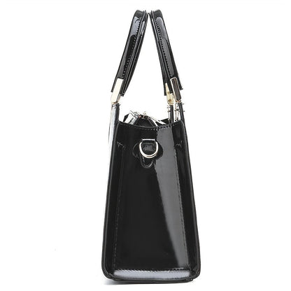 Womens Croc Leather Handbag Luxury Shoulder Tote Elegant Everyday Bag