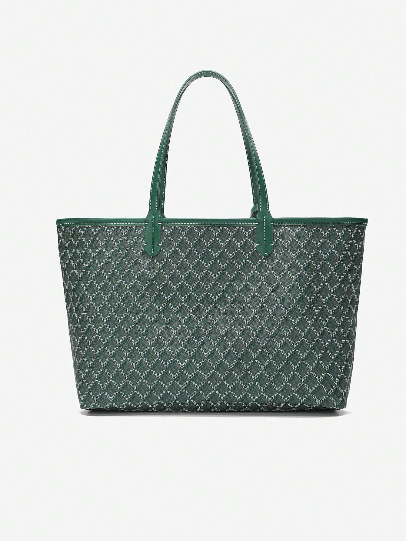 Womens Large PVC Tote Bag Lightweight Shoulder Handbag Casual Shopper