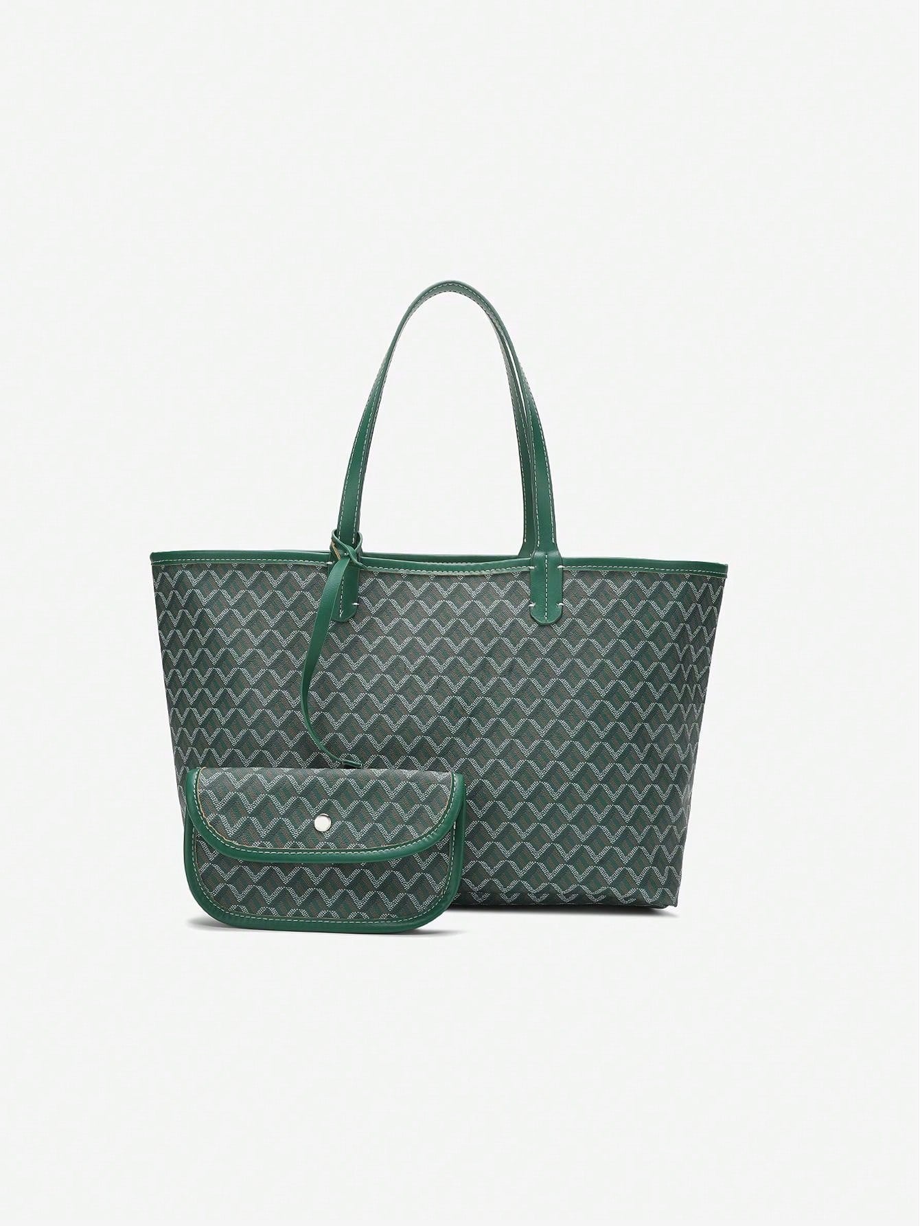 Womens Large PVC Tote Bag Lightweight Shoulder Handbag Casual Shopper