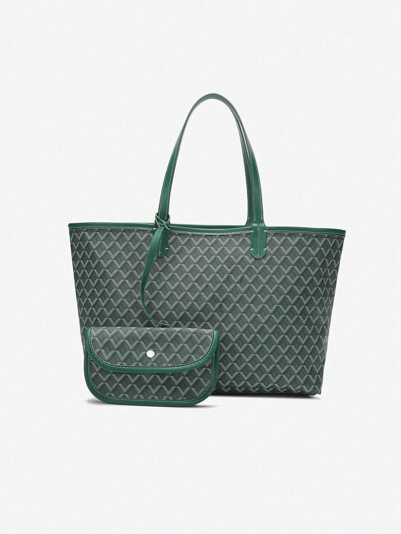 Womens Large PVC Tote Bag Lightweight Shoulder Handbag Casual Shopper