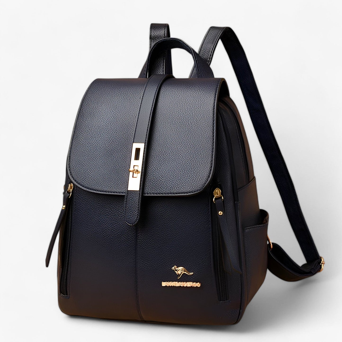 Womens Leather Backpack Large Capacity Travel School Everyday Shoulder Bag