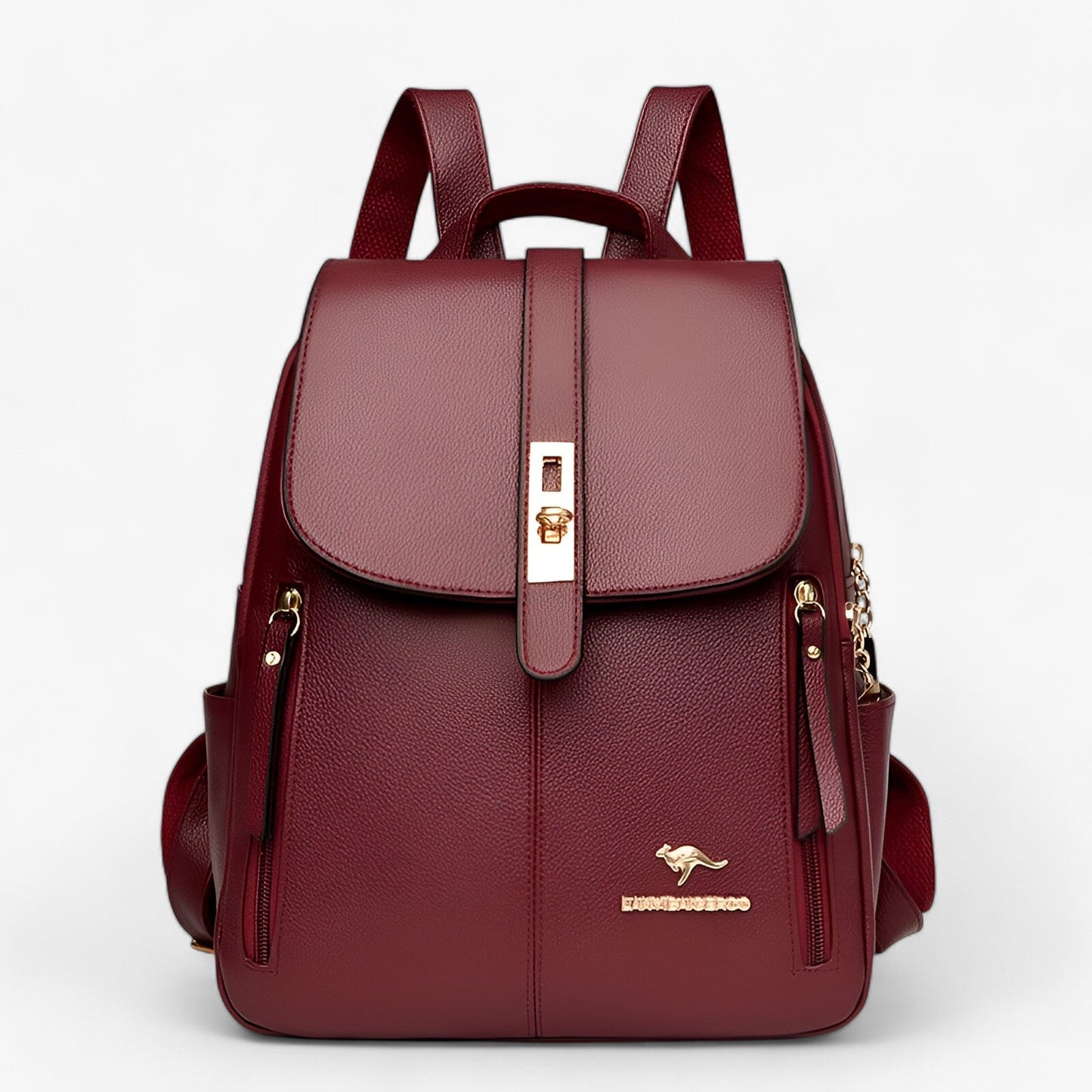Womens Leather Backpack Large Capacity Travel School Everyday Shoulder Bag