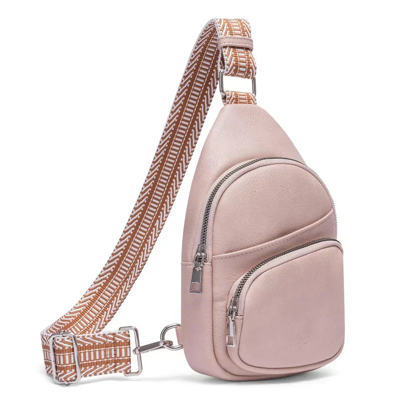 Womens Leather Crossbody Shoulder Bag Adjustable Strap Lightweight Everyday Purse