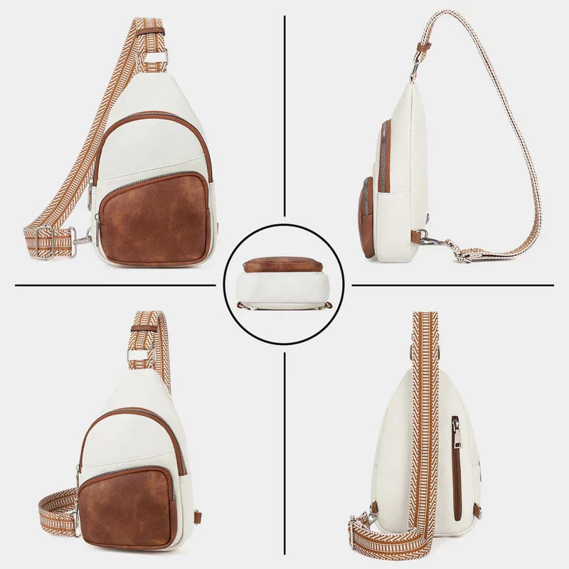 Womens Leather Crossbody Shoulder Bag Adjustable Strap Lightweight Everyday Purse