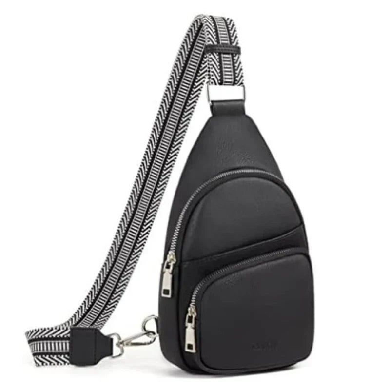 Womens Leather Crossbody Shoulder Bag Adjustable Strap Lightweight Everyday Purse