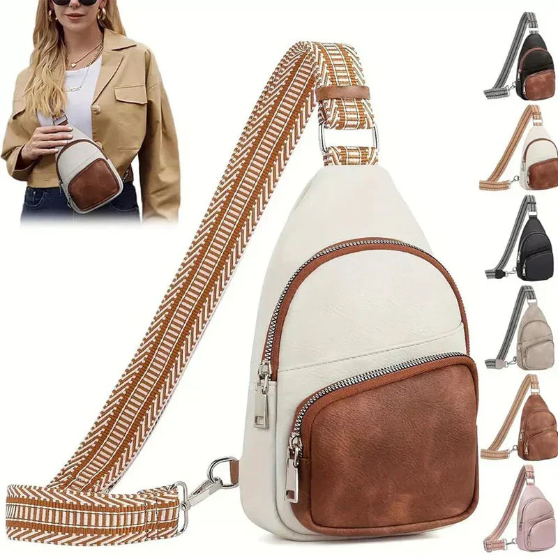 Womens Leather Crossbody Shoulder Bag Adjustable Strap Lightweight Everyday Purse