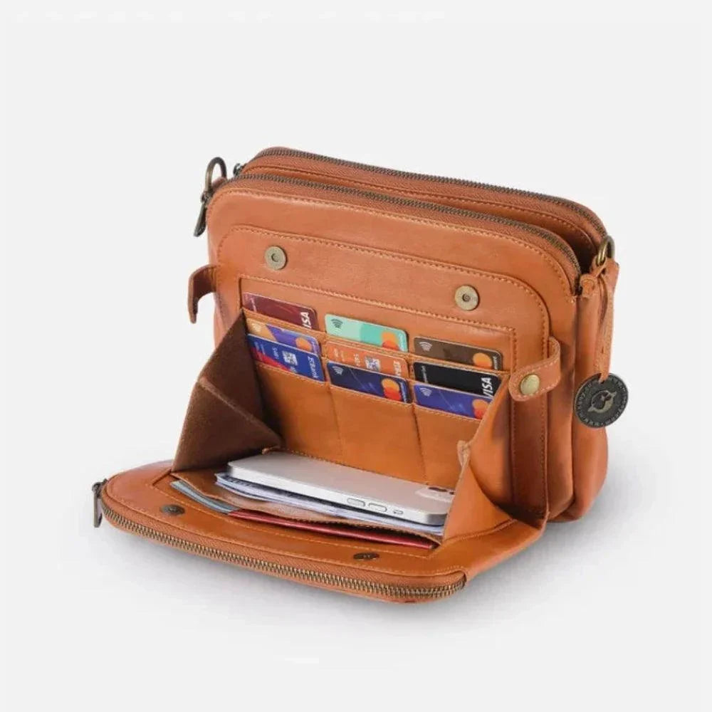 Women's Leather Crossbody Shoulder Bag Adjustable Strap Purse