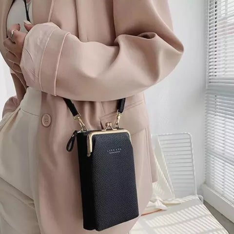 Womens Leather Phone Crossbody Bag Wallet Shoulder Purse