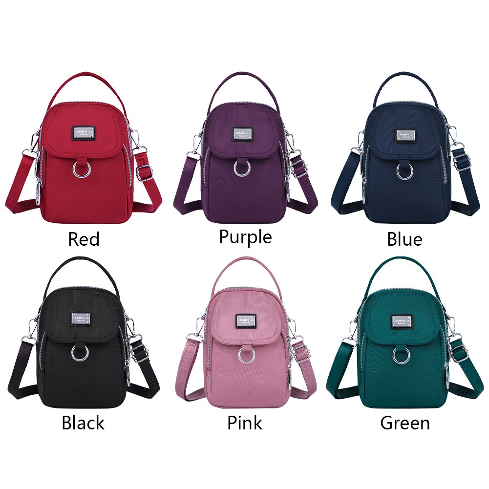 Womens Nylon Crossbody Bag Lightweight Travel Shoulder Handbag
