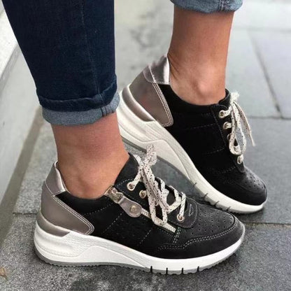Women's Orthopedic Walking Shoes Breathable Comfort Zip Sneakers