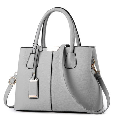 Plaid PU Leather Shoulder Handbag for Women