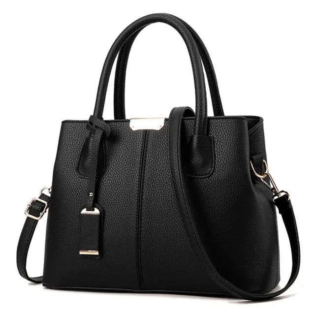 Plaid PU Leather Shoulder Handbag for Women