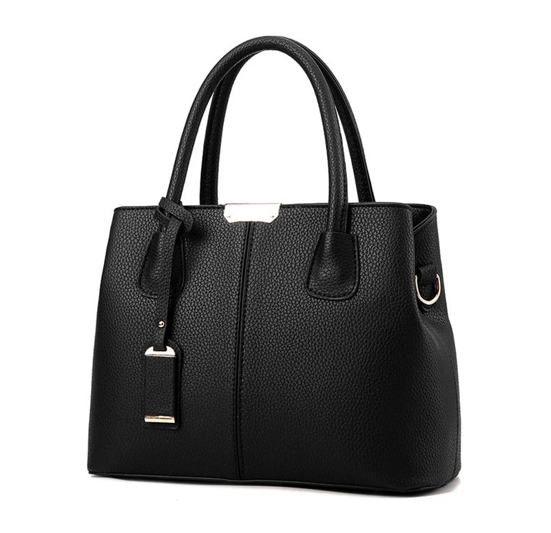 Plaid PU Leather Shoulder Handbag for Women