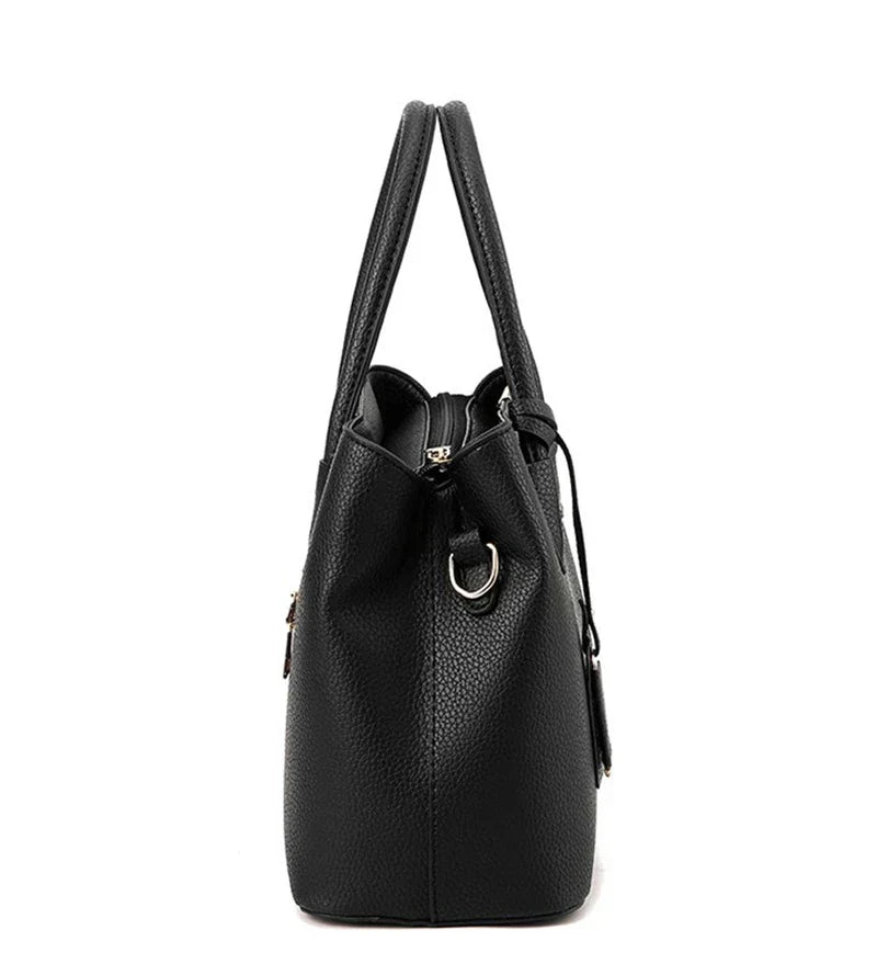 Plaid PU Leather Shoulder Handbag for Women