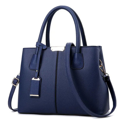 Plaid PU Leather Shoulder Handbag for Women