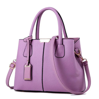 Plaid PU Leather Shoulder Handbag for Women
