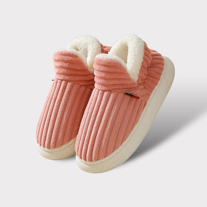 Women's Plush Closed Toe House Slippers Soft Warm Indoor Footwear