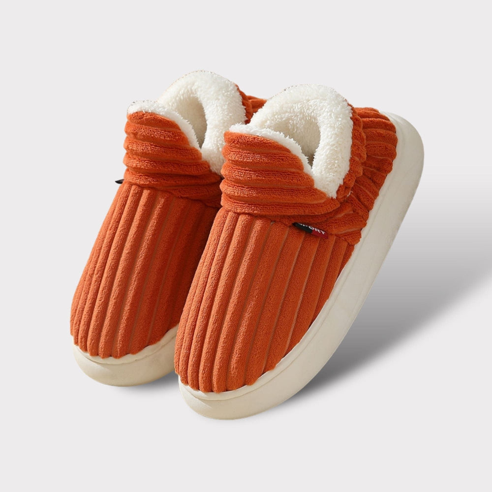 Women's Plush Closed Toe House Slippers Soft Warm Indoor Footwear