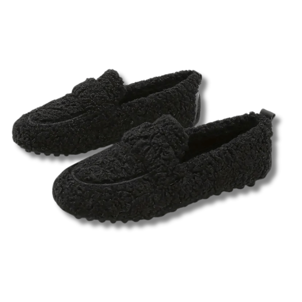 Women's Plush Lined Indoor Slippers with Non Slip Sole