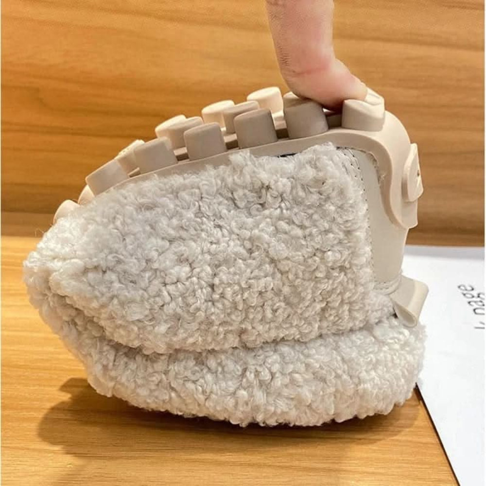 Women's Plush Lined Indoor Slippers with Non Slip Sole