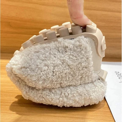Women's Plush Lined Indoor Slippers with Non Slip Sole