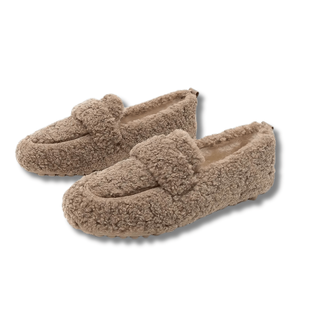 Women's Plush Lined Indoor Slippers with Non Slip Sole