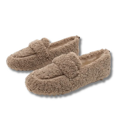 Women's Plush Lined Indoor Slippers with Non Slip Sole