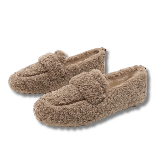 Women's Plush Lined Indoor Slippers with Non Slip Sole