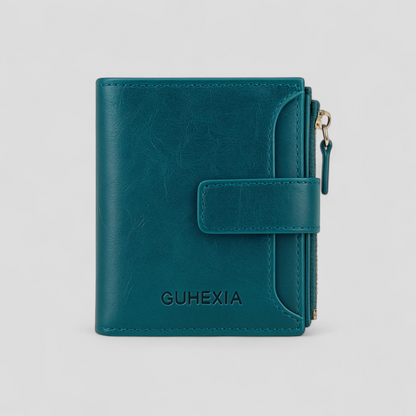 Womens RFID Leather Wallet Zip Card Holder Purse