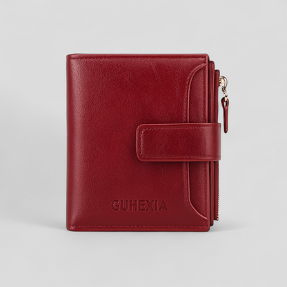 Womens RFID Leather Wallet Zip Card Holder Purse