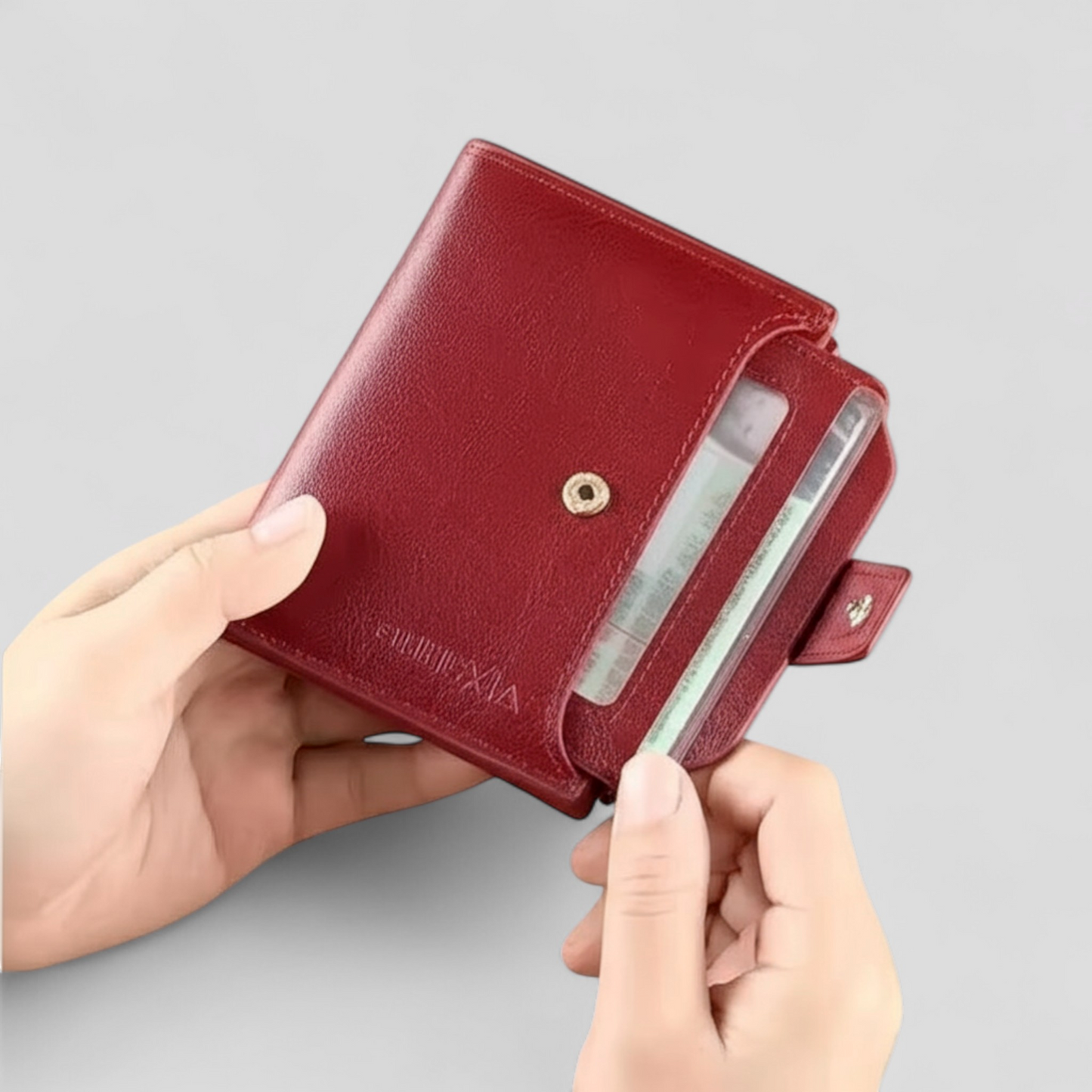 Womens RFID Leather Wallet Zip Card Holder Purse