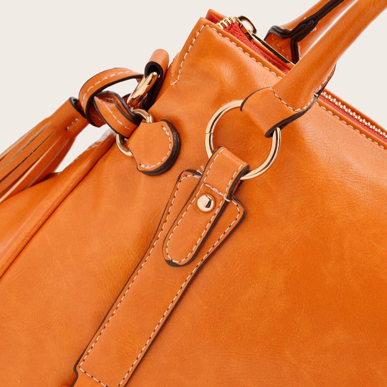 Womens Soft Leather Shoulder Tote Bag Large Capacity Handbag