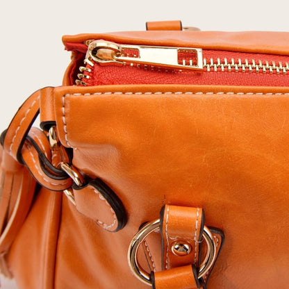 Womens Soft Leather Shoulder Tote Bag Large Capacity Handbag