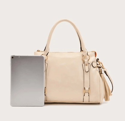 Womens Soft Leather Shoulder Tote Bag Large Capacity Handbag