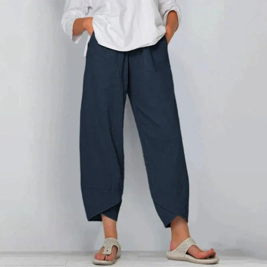 Women's Summer Trousers Lightweight Chic Casual Pants