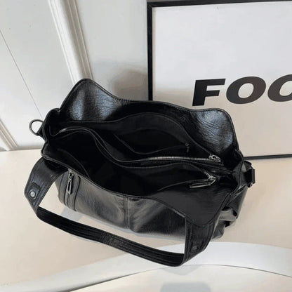 Women's Vegan Leather Shoulder Bag Large Capacity Everyday Tote