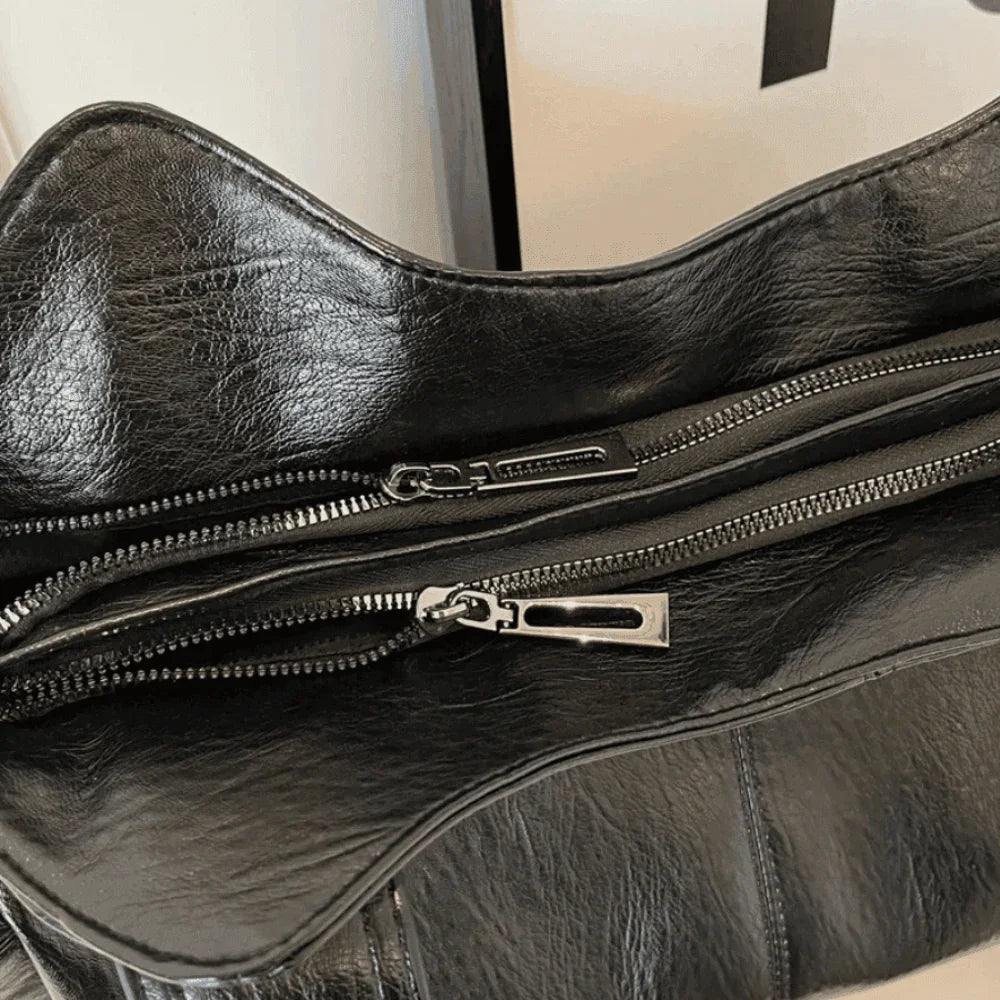 Women's Vegan Leather Shoulder Bag Large Capacity Everyday Tote