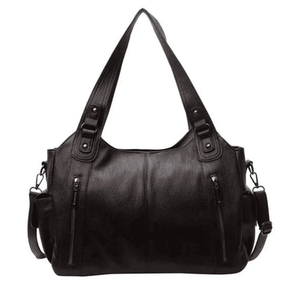Women's Vegan Leather Shoulder Bag Large Capacity Everyday Tote
