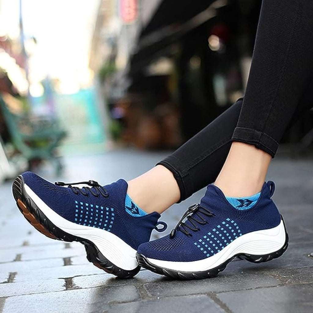 Women's Wide Toe Box Cushioned Sneakers Comfortable Everyday Footwear