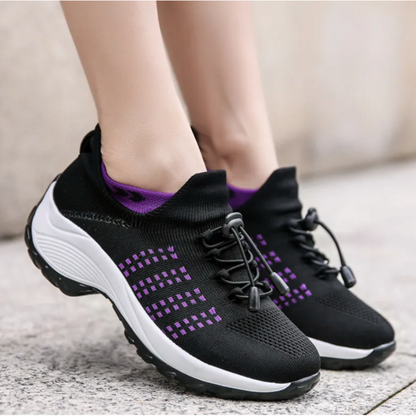 Women's Wide Toe Box Cushioned Sneakers Comfortable Everyday Footwear