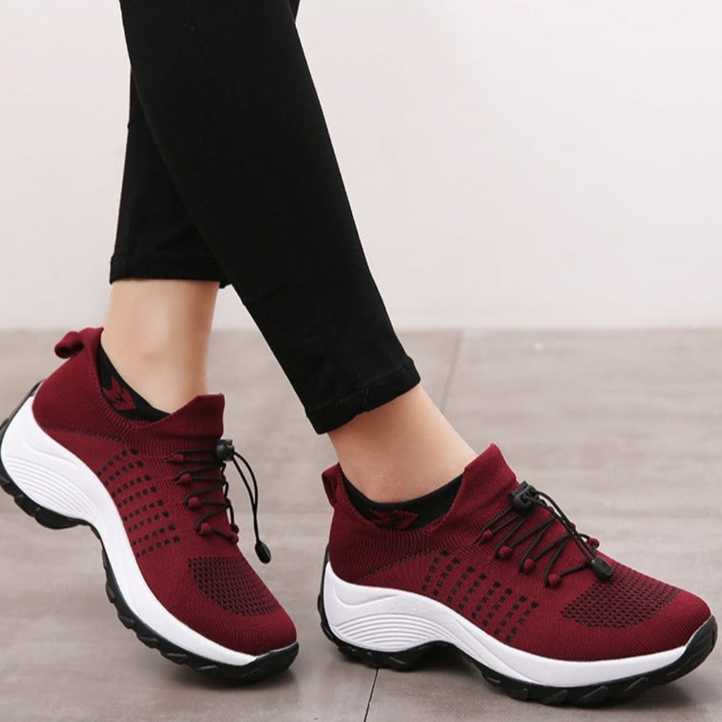 Women's Wide Toe Box Cushioned Sneakers Comfortable Everyday Footwear