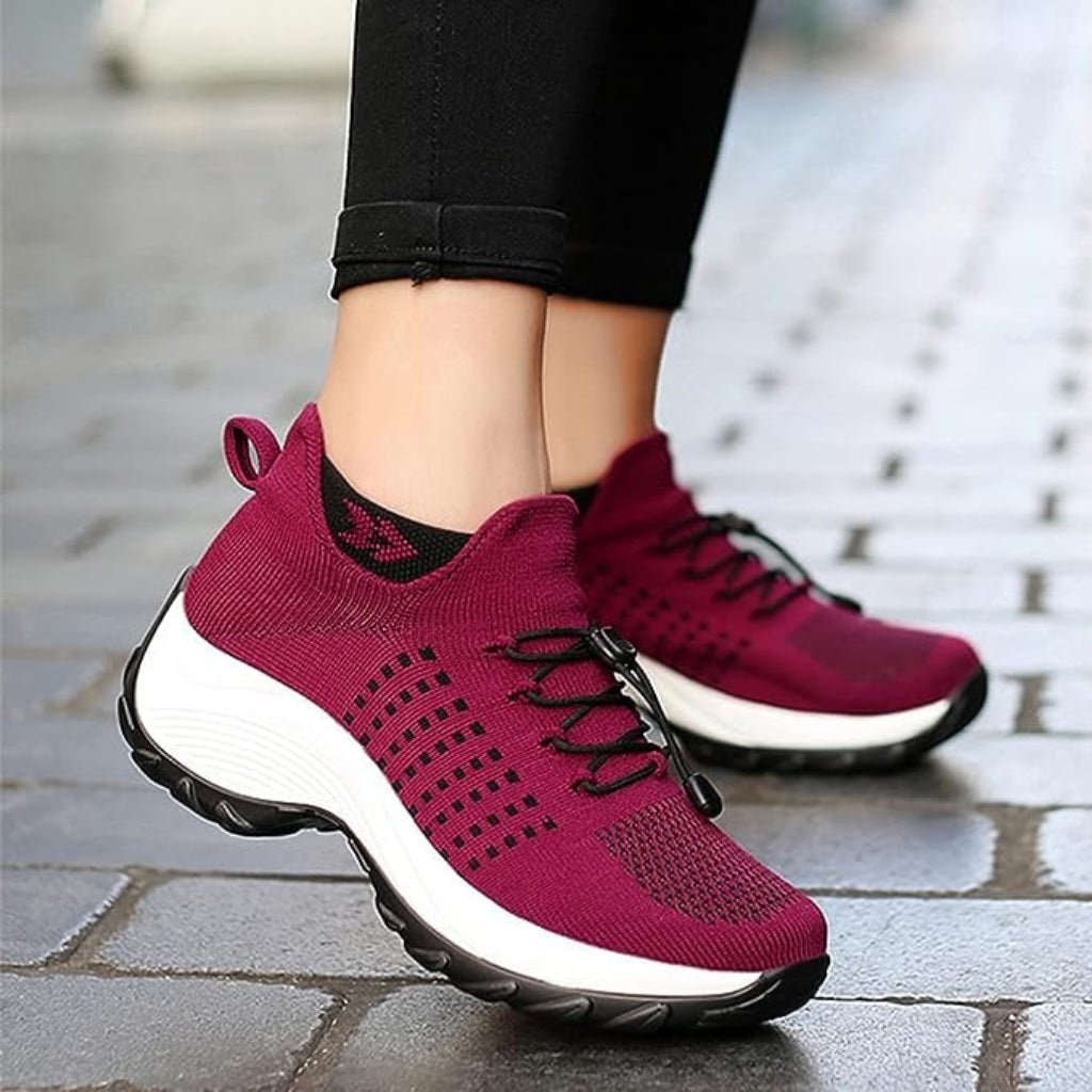 Women's Wide Toe Box Cushioned Sneakers Comfortable Everyday Footwear