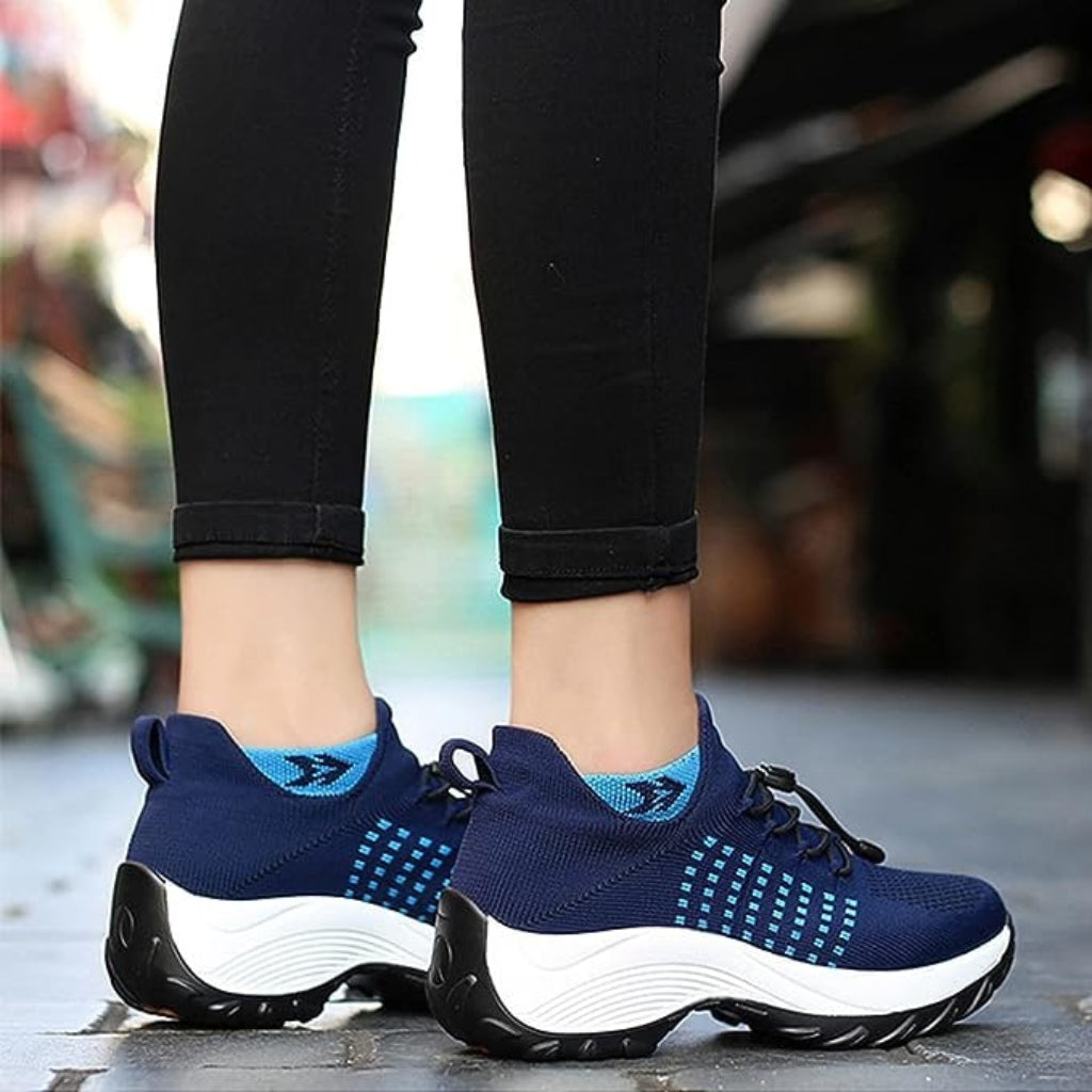Women's Wide Toe Box Cushioned Sneakers Comfortable Everyday Footwear