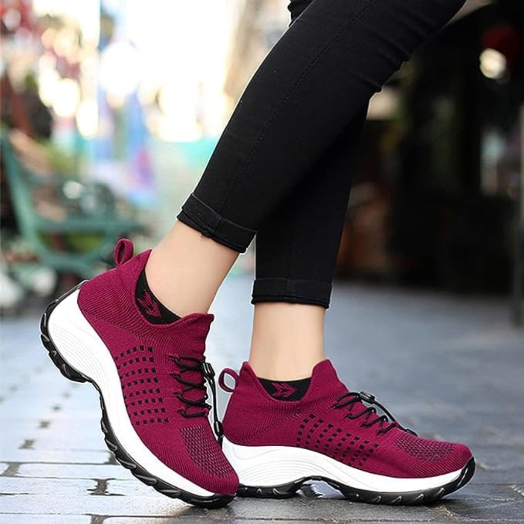 Women's Wide Toe Box Cushioned Sneakers Comfortable Everyday Footwear