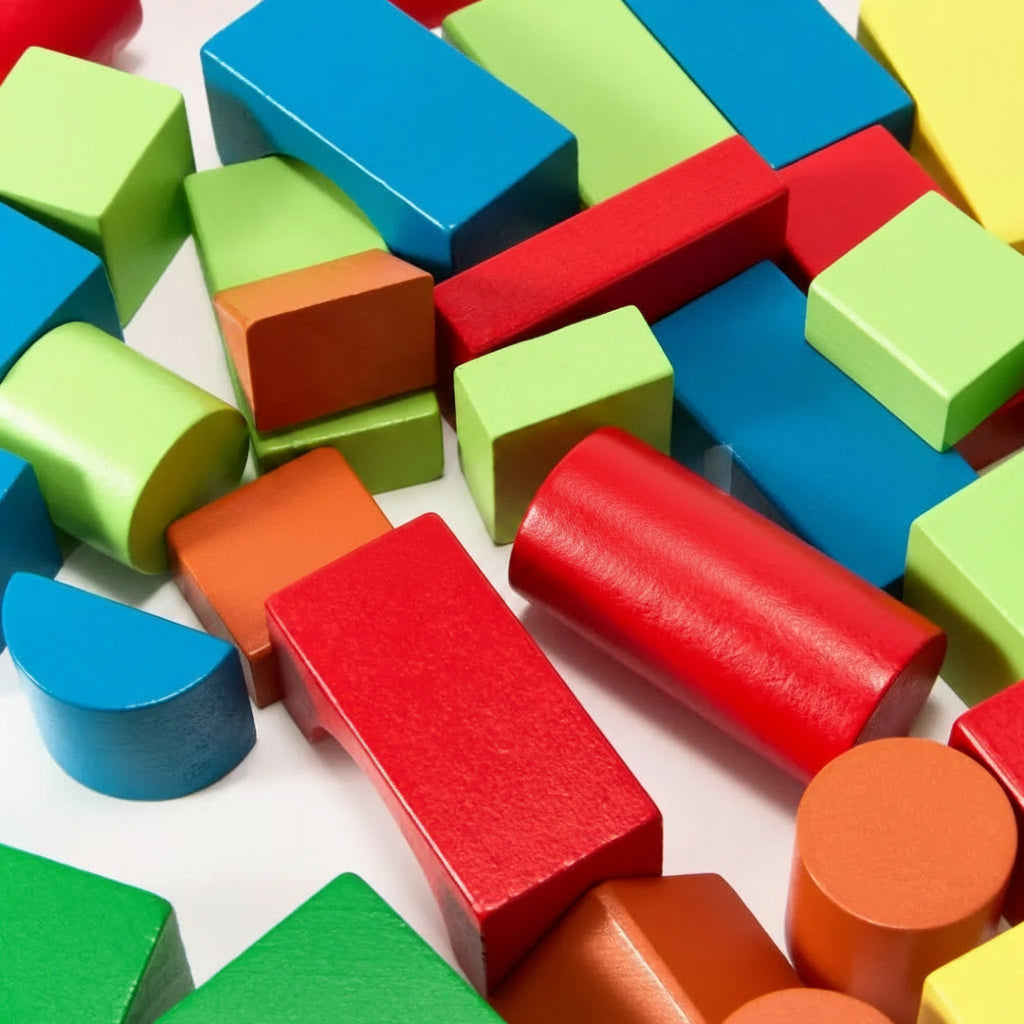 Wooden Building Blocks Set Toddler Stacking Creative Learning Toy